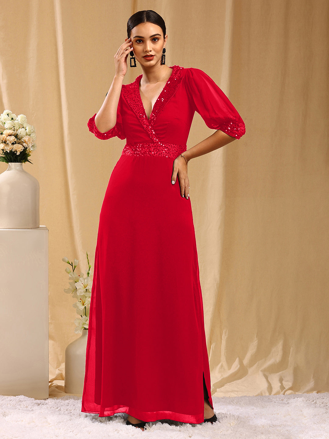 Jovani 06203 Red Low Back Embellished Prom Dress | NorasBridalBoutiqueNY