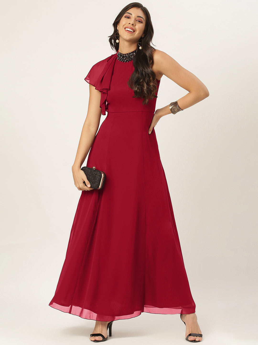Front Slit Western long Gown Dress at Rs.18673/Piece in bareilly offer by  Rajgadhia handicraft